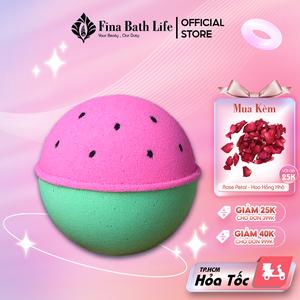 WATERMELON - Creamy Bath Bomb/ Bom tắm/ Viên tắm bồn tạo bọt - Fina Bath Life