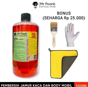 MR.poankg pembersih jamur kaca dan kerak body mobil paling rekomendasi 500ML Lap