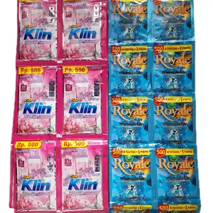 Soklin liquid dan Royale pewangi (24 Pcs So Klin Liquid 500 dan 24 Pcs Royale Pewangi 500|  PAKET HEMAT MENCUCI. So Klin Liquid + Royale Pewangi Pelembut Pakaian | Deterjen Cair
