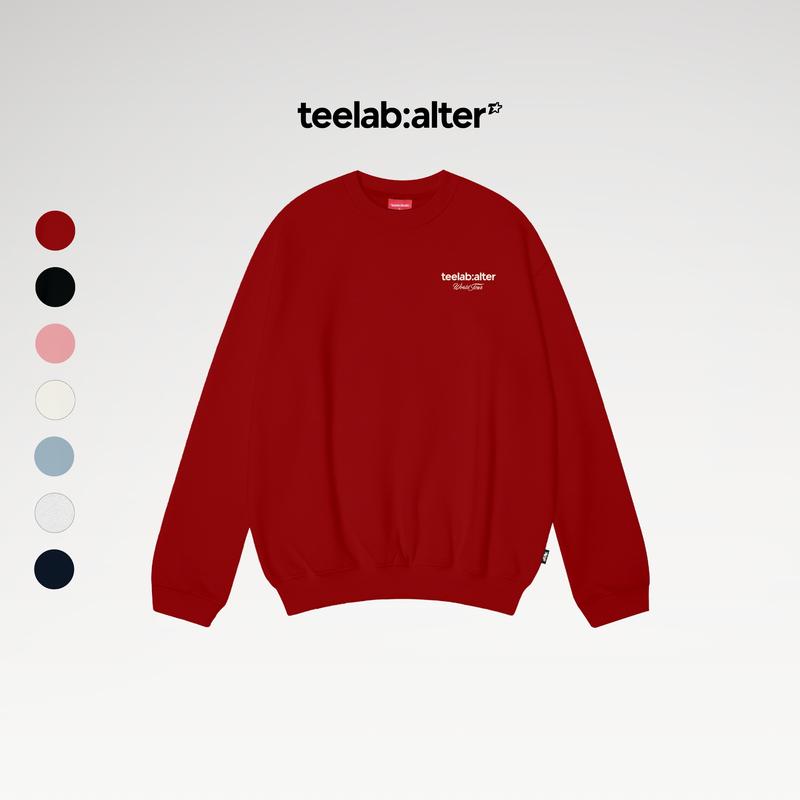  Áo Sweater Nỉ Lông Cáo Teelab Signature Logo Mềm mịn Local Brand Unisex Form Oversize HD096 