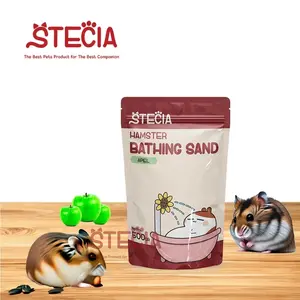 Stecia Hamster Bathing Sand 500gr Wangi Apel Stecia Hamster Bathing Sand 500GR Pasir Mandi Hamster Stecia 500 gram Asli Indonesia 100% Indonesia
