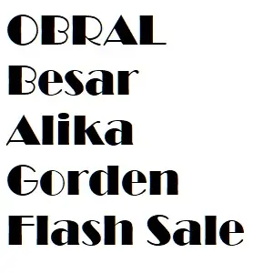 Obral Besar Alika Gorden Flash Sale Live Only