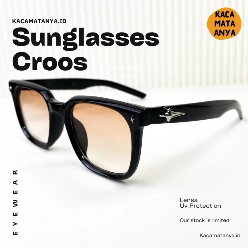Sunglasses cross Kacamata fashion pria wanita polarized UV protection