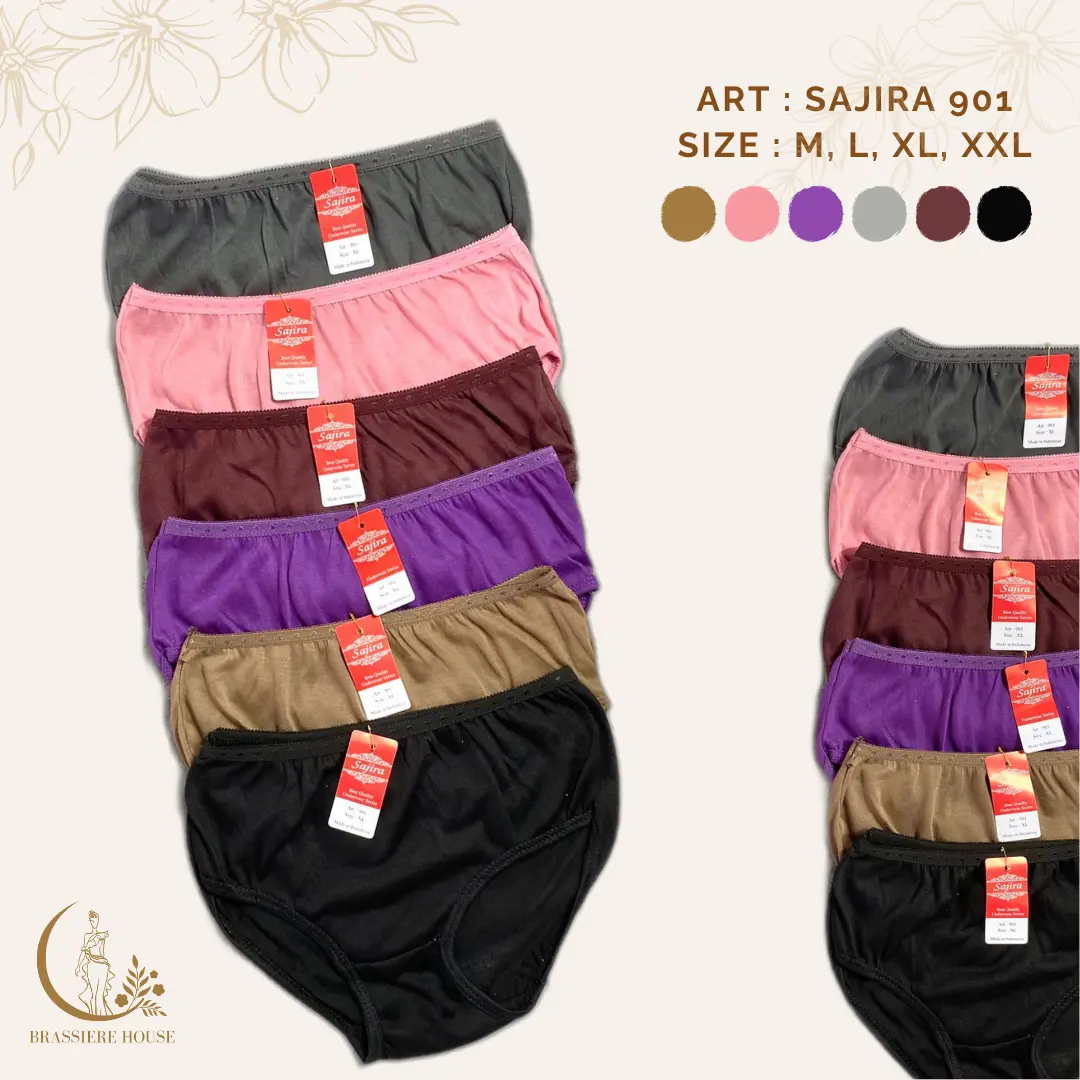 12PCS Celana Dalam Polos Sajira CD Cewek / Wanita Dalaman Terlaris Sajira 901