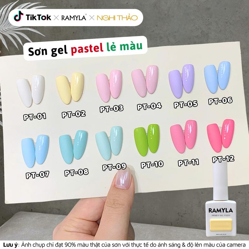  Sơn gel pastel lẻ màu RAMYLA 