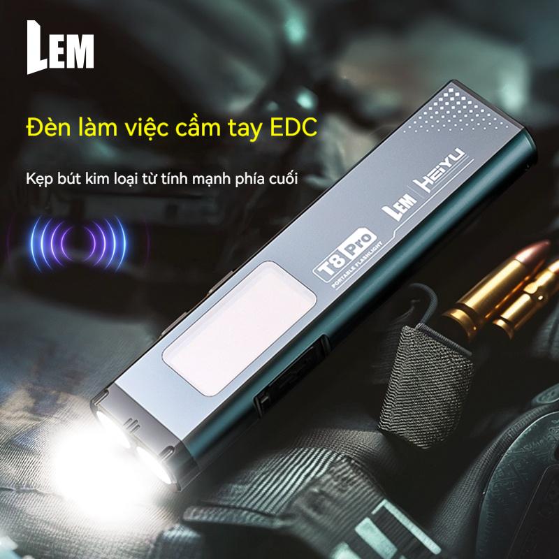  Đèn pin hình kẹo cao su LEM Nhỏ gọn Cầm Tay Kích thước nhỏ Cường độ cao Có Thể Sạc Lại Lâu dài Đèn làm việc từ tính Thích hợp để tự động sửa chữa và bảo trì 