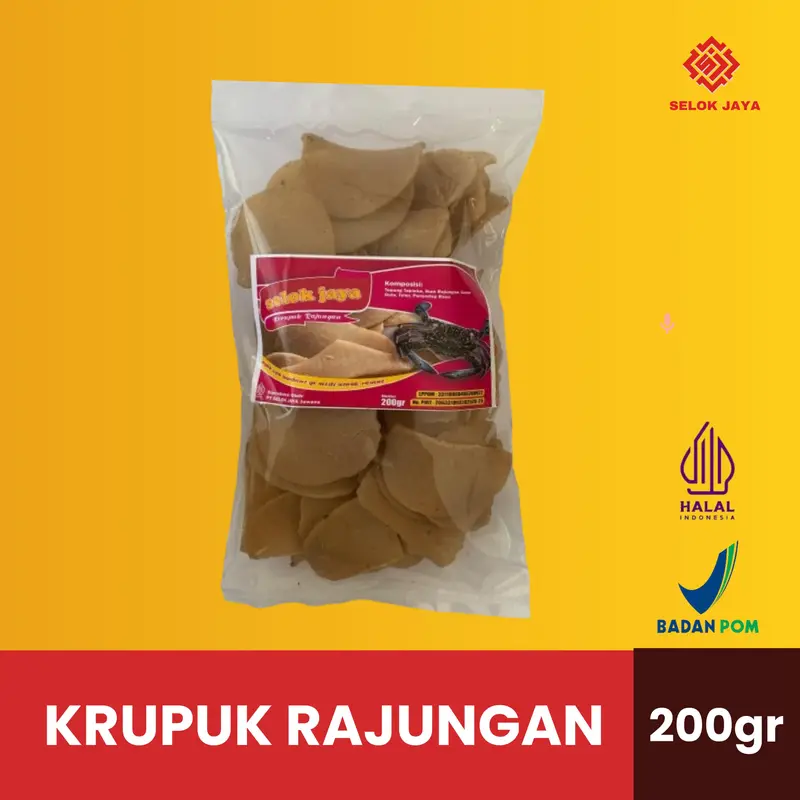 Kerupuk Rajungan 200 400gr Sanita Selok Jaya 1