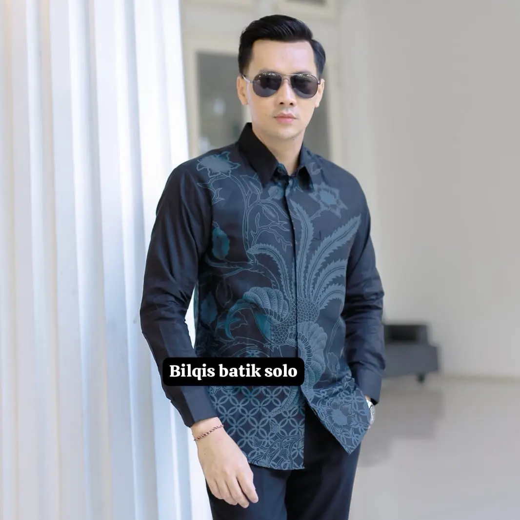 Kemeja batik pria slimfit lapis furing lengan panjang motif BRAWIJAYA bahan katun prima premium
