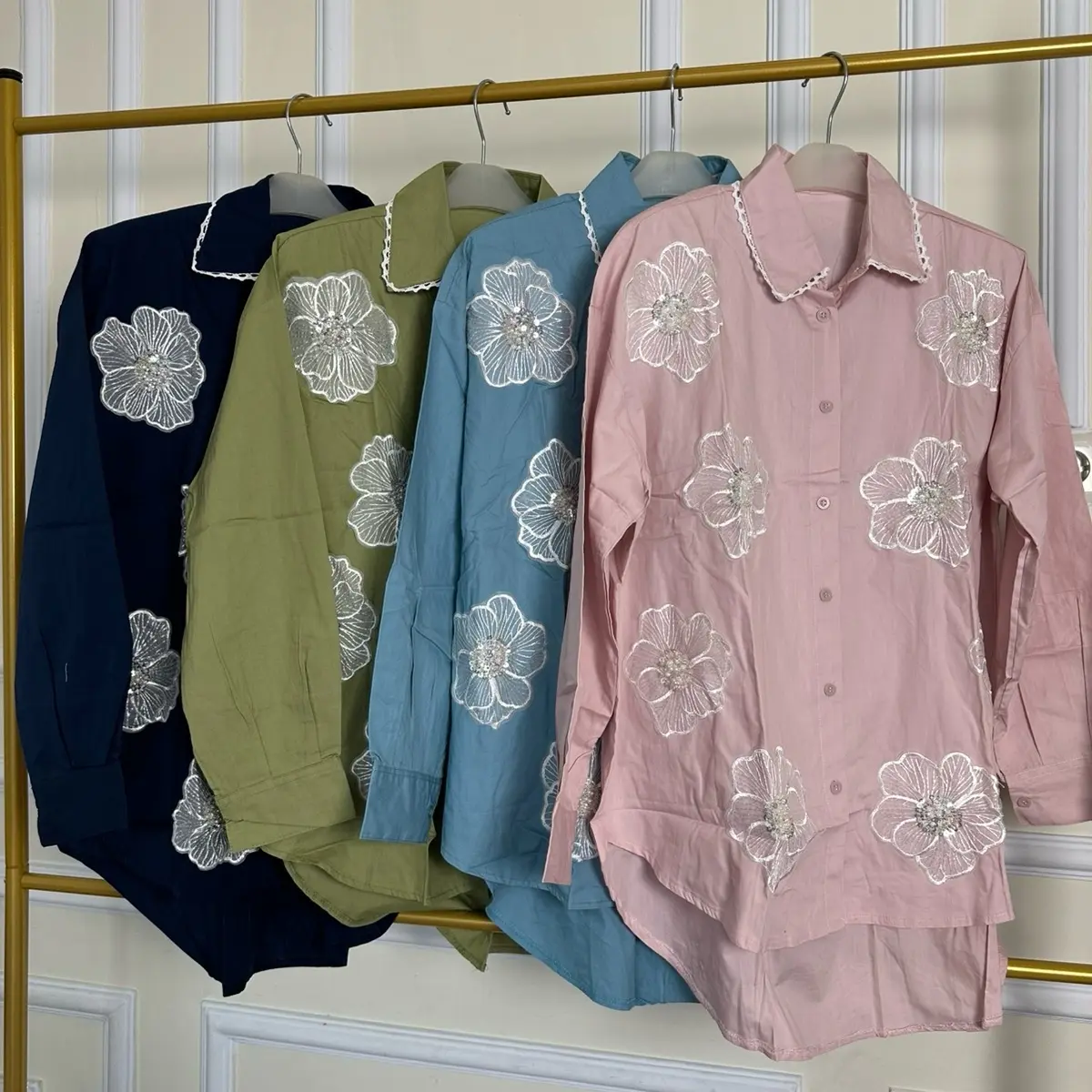 Kemeja oversize katun impor.atasan wanita