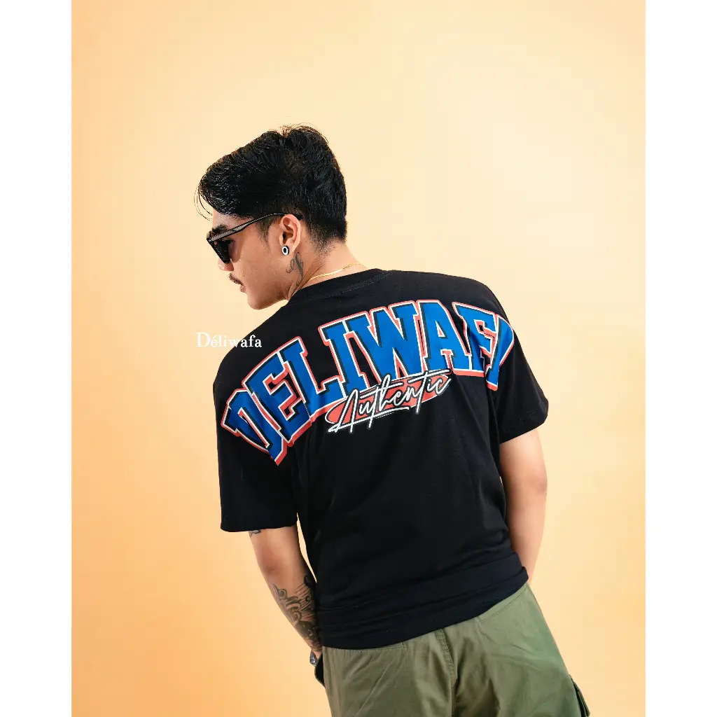 Original Deliwafa - T-shirt Unisex Deliwafa Authentic Combed Katun Variasi