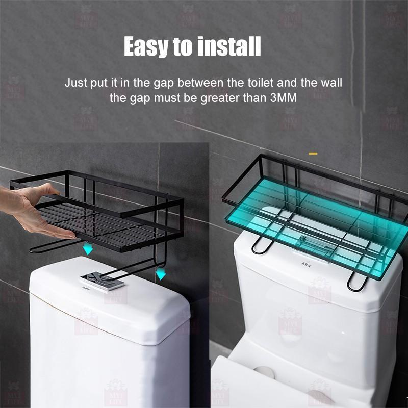 Product Introduction of Bathroom Toilet Rack Toiletries Storage Rack Multi-functional Multi-layer Toilet Supplies Rack Toilet Rack Toilet Supplies Storage Bathroom Shelf Organizer Toiletries Storage Shampoo Shelves Rak Bilik Tandas Iron rakkacadisplay 21