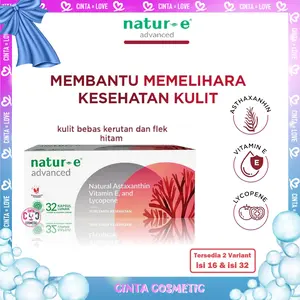 NATUR E Soft Capsule Advanced isi 32s | isi 16s | Vitamin Kulit | Untuk Flek Hitam | Suplemen Kecantikan