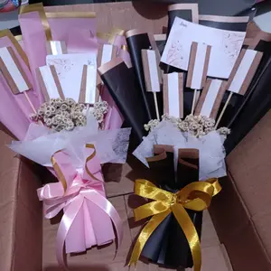 [READY BUKET MINI} Buket Snack Mini Kosongan 5 Stik / Buket Ampau Snack / Buket Murah / Buket Lebaran Bunga