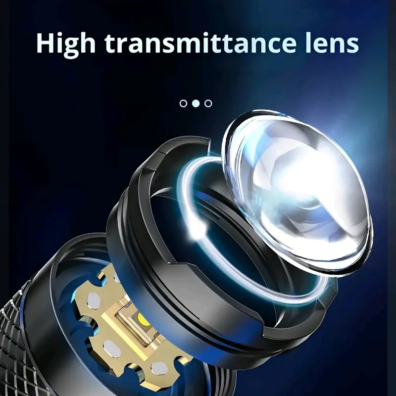 SENTER LED ZOOM S86 - ZOOM LASER JARAK JAUH - 9 MODE CAHAYA- RECHARGEABLE 4