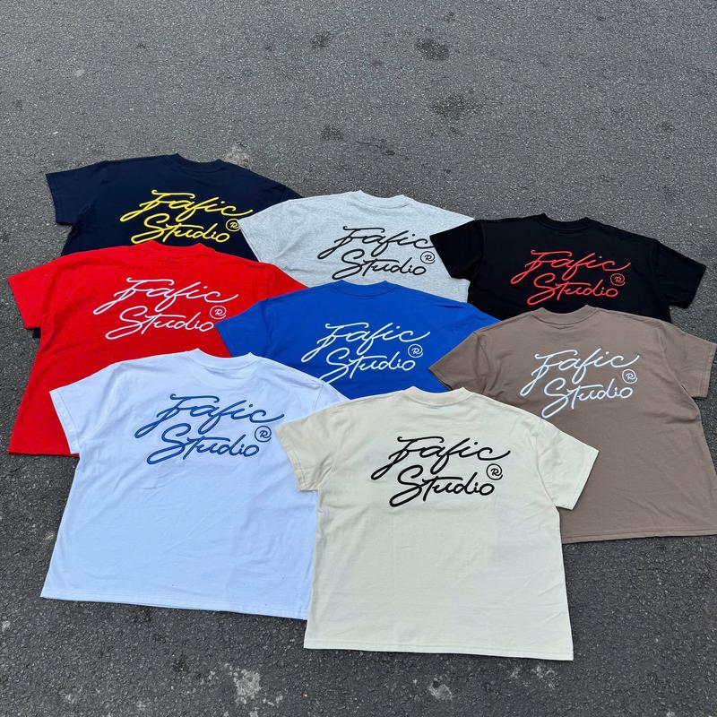  Áo thun Nam Boxy thêu nổi 3D FAFIC STUDIO nữ unisex cotton local brand 