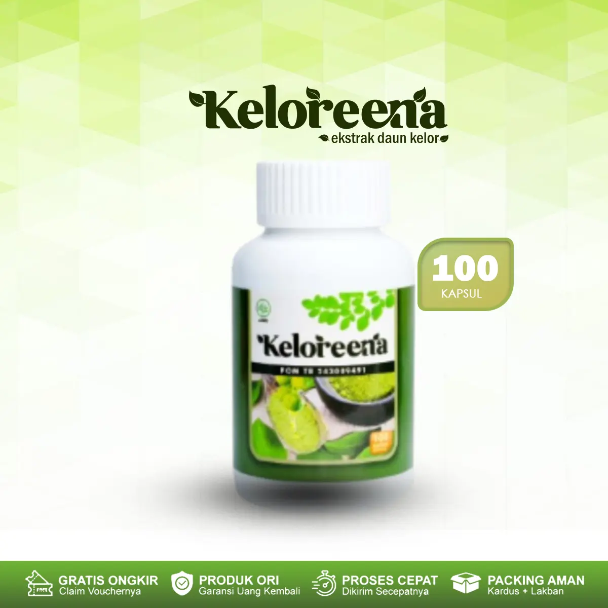 2 Pcs Isi 100 Kapsul