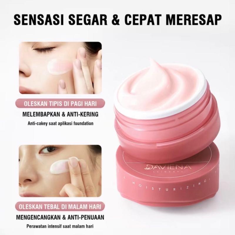 MOISTURIZER DAVIENA | DAVIENA SKINCARE | KEMASAN BARU PINK l 1