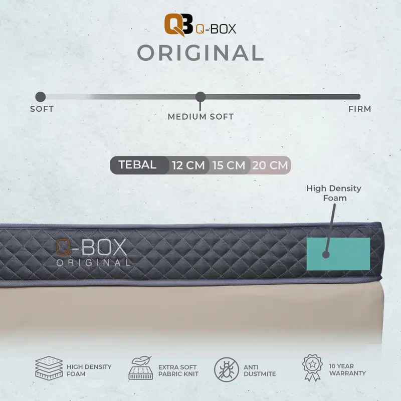 KASUR BUSA QBOX ORIGINAL MATTRESS kasur single 5