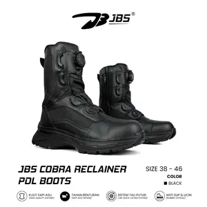 Sepatu JBS COBRA 8inch Tali Putar ASN Kemhan Jatah PDL Polri Pdl Satpam Pdl Tactical Keja Lapangan Hitam Shoes Pria