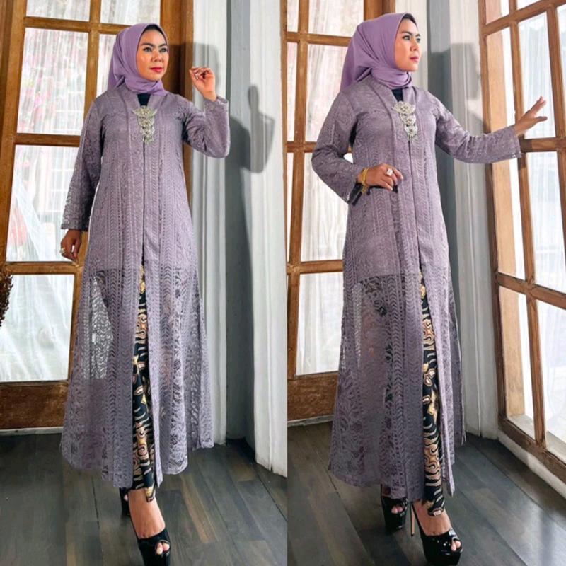 (COD)Kebaya hayati//Kebaya floy panjang//Kebaya pesta terbaru//kebaya modern 4