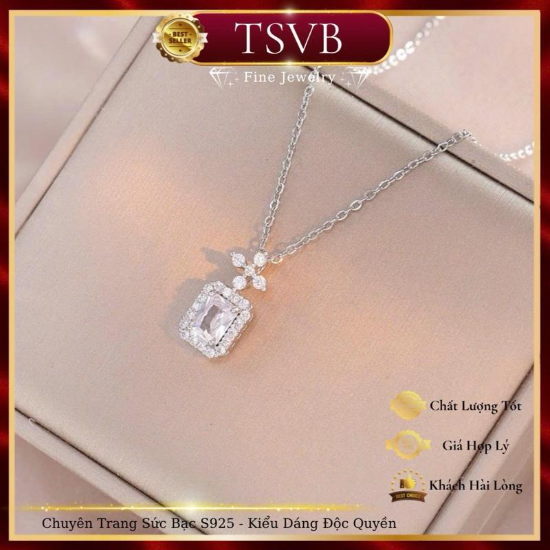 Dây chuyền LỌ NƯỚC HOA Hàng Hiệu thiết kế sang trọng, đính full MOIS quý phái dành cho nữ, dây tiêu chuẩn 45cm