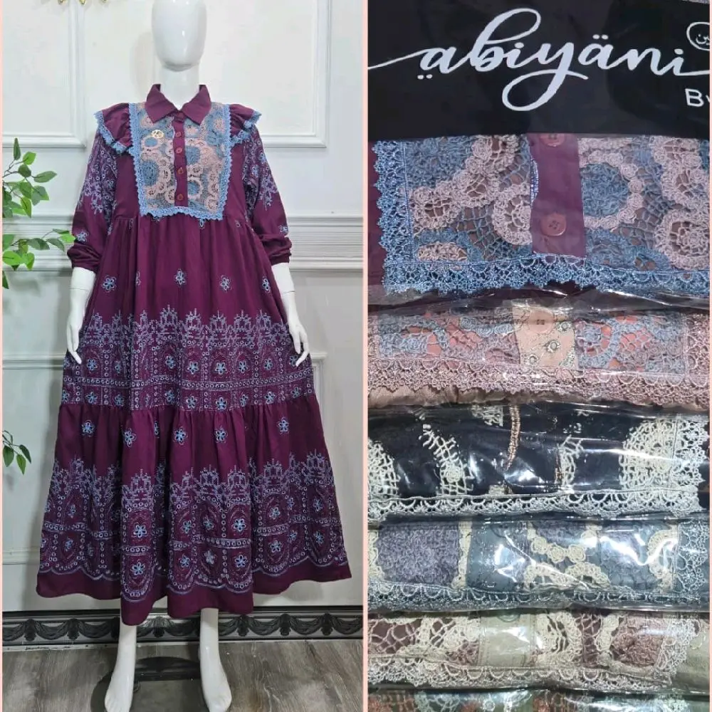DRESS MIDI KATBOL EDISI RAYA BRANDED Muslim Gamis Wanita
