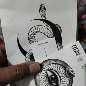 tato temporer premium semi permanen tattoo fruit ink tatto ular Tatoo Temporary