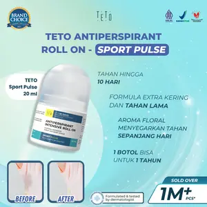 TETO Antiperspirant Bukan Deodorant Roll On Sport Pulse Maximum Protection 20ml