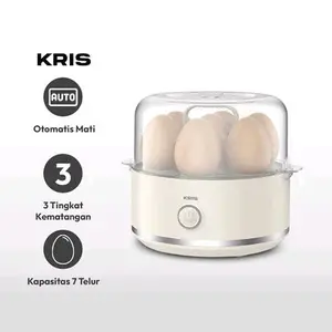 Alat Perebus Telur Elektrik Kematangan Bisa Disesuaikan 7 Telur_Putih