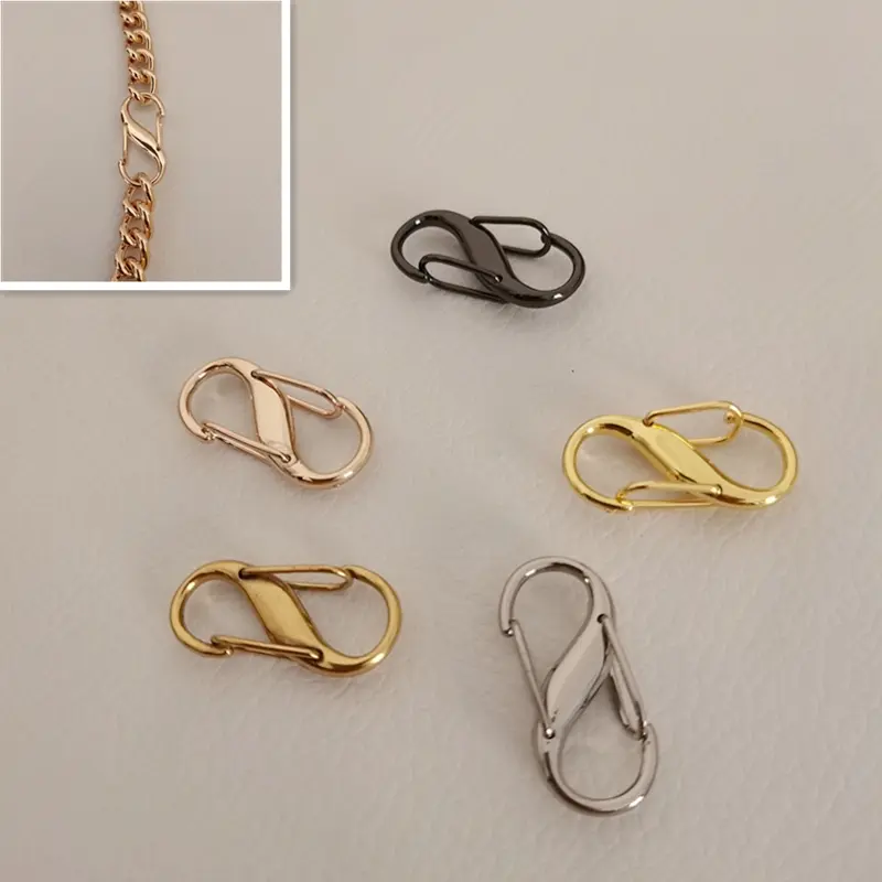 Bag Chain Adjustment Buckle Shortening Transformation Accessories S-Shaped Metal Hook
