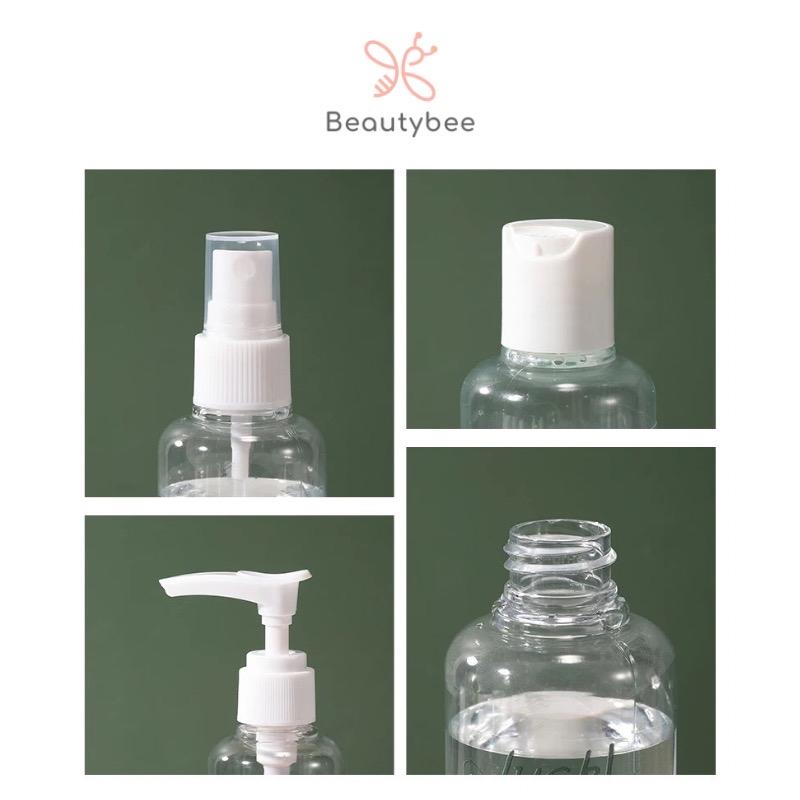 BOTOL TRAVEL SET + TEMPAT CREAM MOTIF CAT ISI 6 + POUCH (SY1039) 5