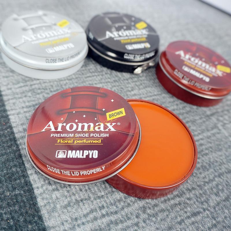  Xi đánh giày Aromax Hàn Quốc cao cấp chính hãng xi sáp thơm bảo vệ da giày nam nữ bền đẹp đủ màu  đen,nâu,không màu,vàng bò  