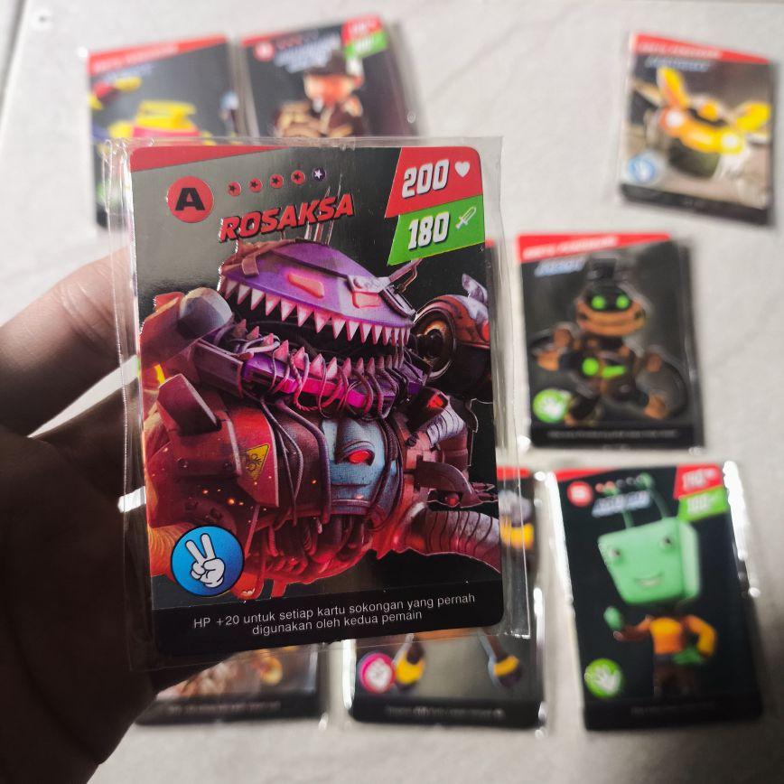 10 Pak Mainan Kartu BoBoiBoy Isi 80 Kartu Plus 10 Kartu Emas