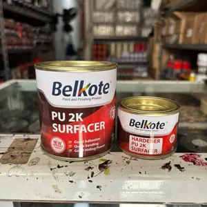 Epoxy Belkote PU 2K Epoxy Filler 250g Warna Abu2
