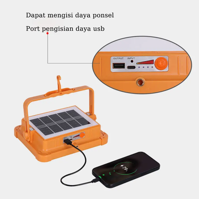 LAMPU LED SOLAR EMERGENCY / POWER SEL SURYA / LAMPU PANEL SURYA TENAGA 2000W / LAMP STAND / LED OUTDOOR FLOOD LIGHT CELL lampu  tenaga 3