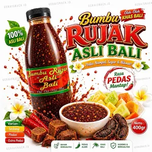Bumbu Rujak Asli Bali Extra Terasi Rasa Otentik Oleh2 Khas Bali 450ml