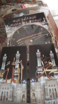 Product Review of Jam Dinding kabah - Jam Dinding kaligrafi Modern Murah from C**n 1