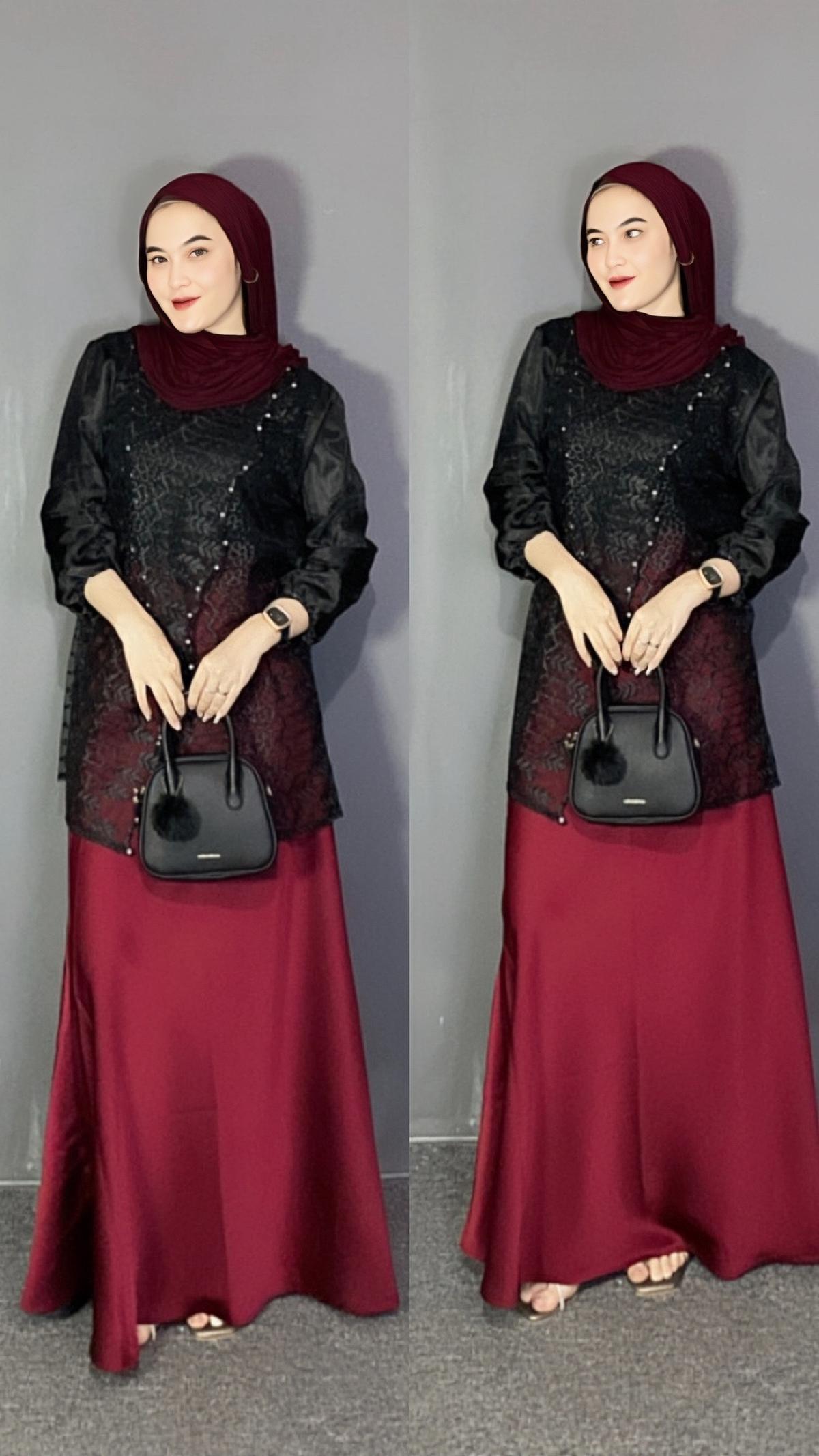 Zize Outer Brokat Silang / Tunik Brukat Sapto /  Pakaian Wanita untuk Kondangan, Hari Raya, Wisuda, Lamaran, Bridesmaids baju idul fitri