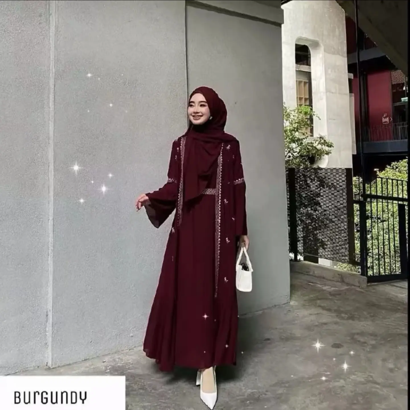 Safwa Abaya Dress Ceruty Babydoll Dengan Aksen Bordir Yang Memukau Sangat Elegan Dan mewah Desain 2 Layer Gamis Kondangan