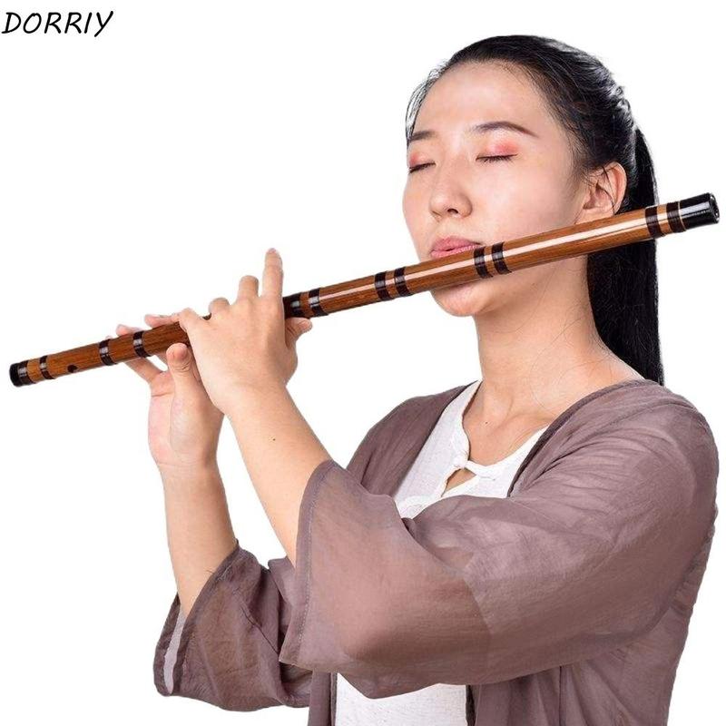 DORRIY Quà tặng cho bạn bè Nhạc cụ bằng gỗ Dễ dàng Xiao 6 lỗ Truyền thống Khóa…