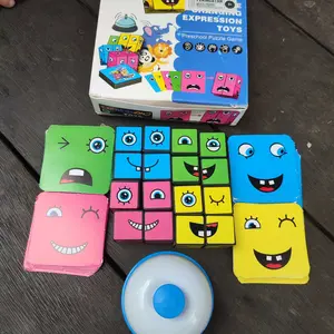 Mainan Susun Ekspresi Muka Ketangkasan Mainan Balok Anak / Permainan Game Keluarga Kubus Cube Puzzle Blok Toys