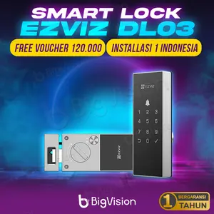 EZVIZ DL03 SMART RIM DOOR LOCK PIN ACCESS WIFI BELL HANDLE DIGITAL HOME SECURITY