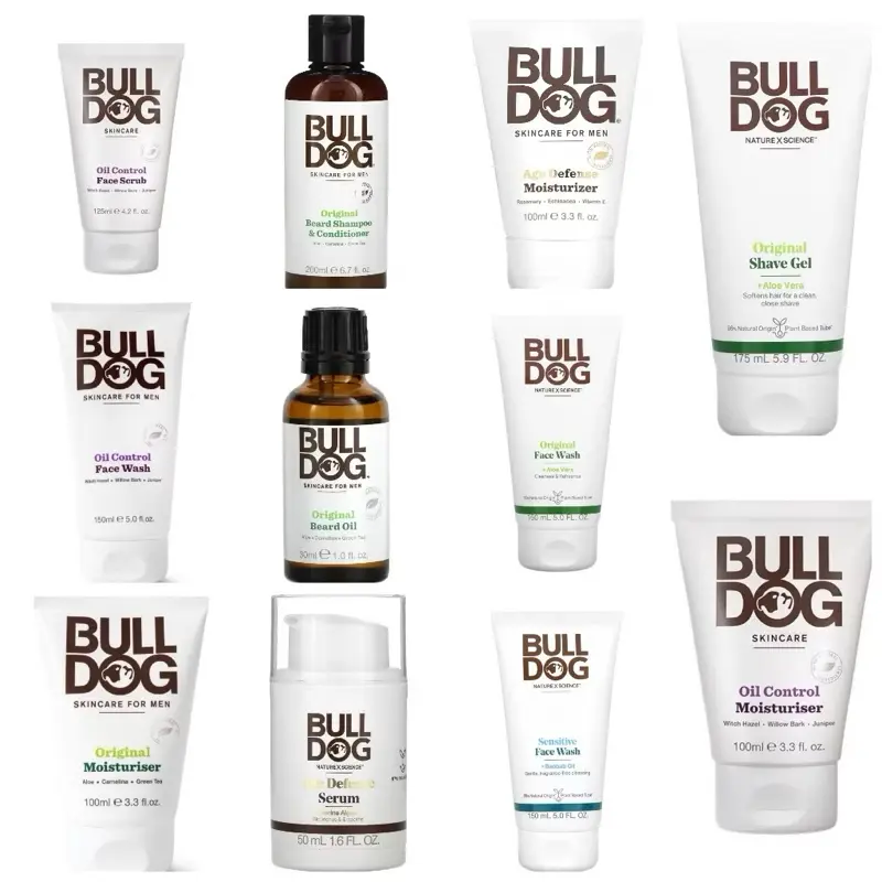 Bulldog Skincare for Men, Face Wash / Face Scrub / Moisturizer / Beard Oil
