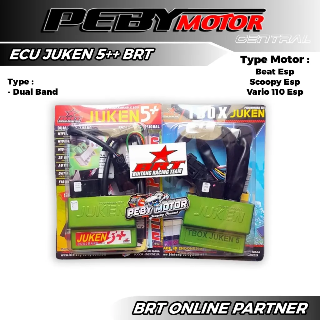 ECU JUKEN 5+ DUALBAND BRT BEAT ESP SCOOPY VARIO 110 ESP