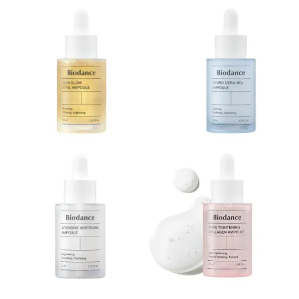 BIODANCE AMPOULE / INTENSIVE / HYDRO CERANOL / PORE TIGHTENING / VITAL GLOW / SHARE IN JAR 0