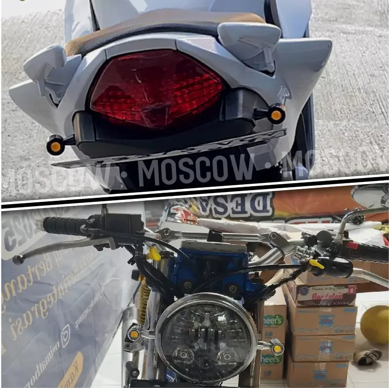 NEW LAMPU SEN MINI DRAG SEIN RITTING DRAG SEN KUNING LAMPU SEIN LED UNIVERSAL MOTOR PALU FULL CNC ALUMINIUM IMPORT 2 WARNA HITAM CHROME CROME SEIN MINI UNIVERSAL NINJA RX KING GL MP LAMPU SEN LASER KUNING 1