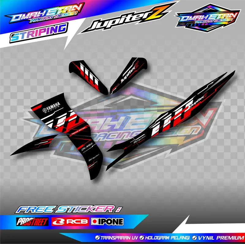 STRIPING VARIASI YAMAHA JUPITER Z BURHAN - 110 VIETNAM STYLE / STICKER LIST MOTOR YAMAHA JUPITER Z BURHAN - 110 VIETNAM STYLE 3