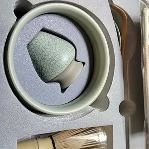 7in1 Alat Matcha Making Set Keramik Japanese Tea Ceremony Set / Matcha Japanese Tea Ceremony Chasen Bamboo Whisk Pengaduk Matcha Green Tea Dari Bambu Matcha Whisk Bambu Saringan Matcha Bowl Keramik - Matcha Brewing Set - Complete Matcha Preparation