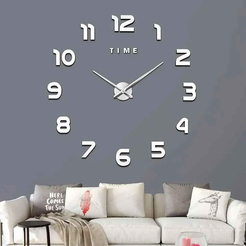 TaffHOME Jam Dinding Besar DIY Giant Wall Clock 80-130cm - DIY-105