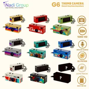 READY! G6 Thumb Camera Mini Keychain Retro Camera Foto 12MP, Video 1080 HD, Rekam Audio